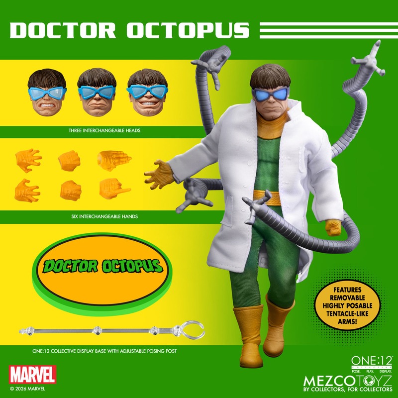 予約 Mezco Toyz 1/12 『マーベル』 ドクター・オクトパス MEZ76257
