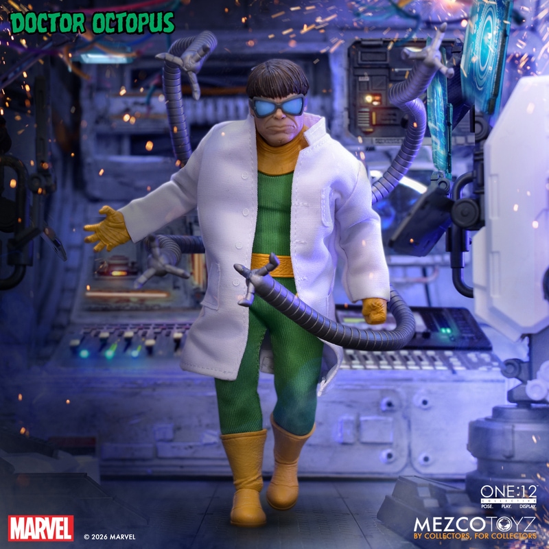 OCTOPUS MAN 1/12スケールフィギュア ドクターオクトパス風 予約 Mezco Toyz 1/12 『マーベル』 ドクター・オクトパス MEZ76257