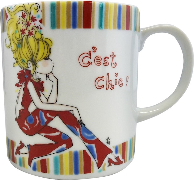 水森亜土 九谷焼 マグカップ ストライプ | キャラクターから探す,水森