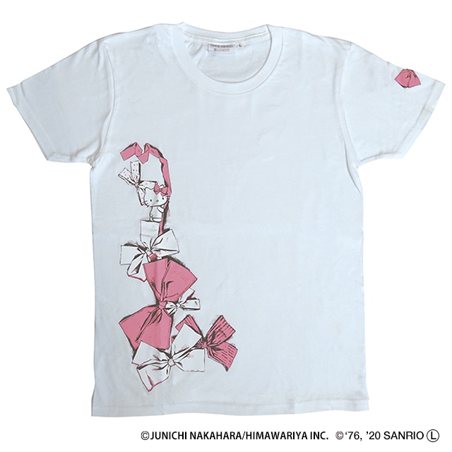 中原淳一 レディースTシャツ ハローキティコラボ リボン