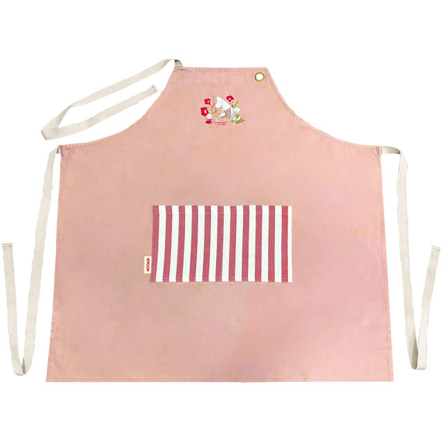 【匿名配送】レア！未使用品1989年 レトロムーミンエプロン　美品 生活雑貨 エックス型エプロン レディースエプロン ムーミン