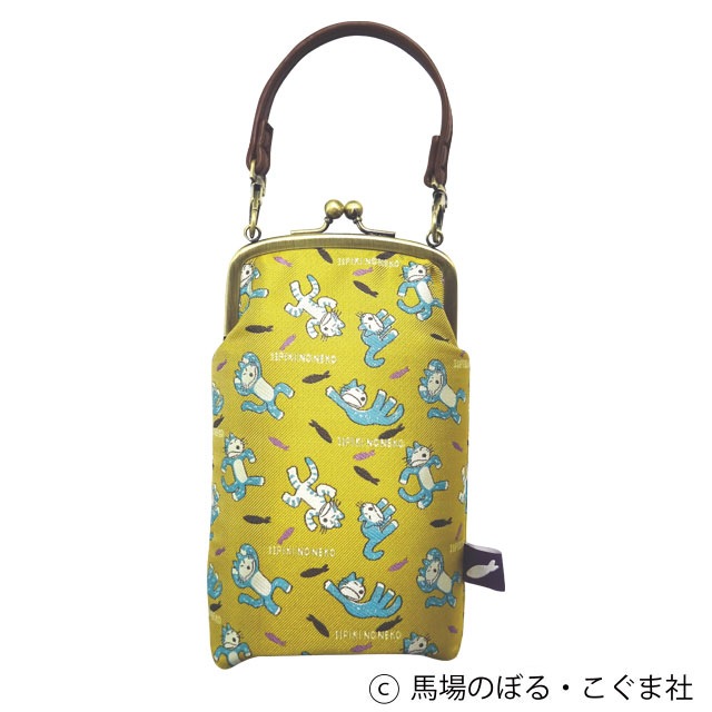 11ぴきのねこ ジャガードメガネケース びっくり/YE