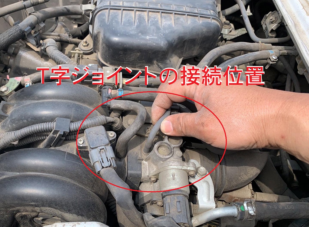 NAG VALVE Superb Force φ12 スバル サンバー用 T字ジョイント付き