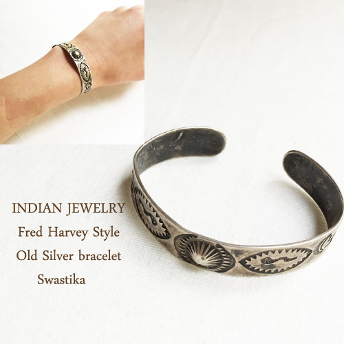 ナバホバングル Navajo Rick Enriquez Silver Bangle No.1 ナバホ族 シルバー