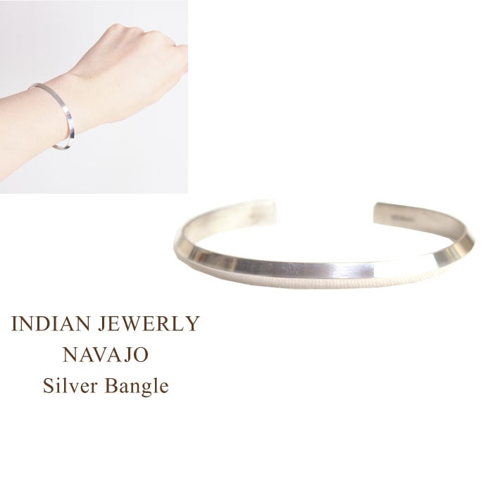 NAVAJO SILVER BANGLE ナホバ バングル シルバー NAVAJO SILVER BANGLE ナホバ バングル シルバー INDIAN JEWELRY