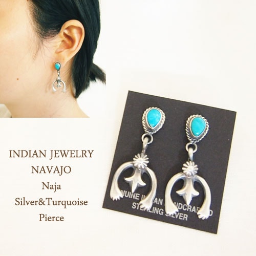 インディアン ジュエリー ナバホ ミニ ナジャ ピアスINDIAN JEWELRY 