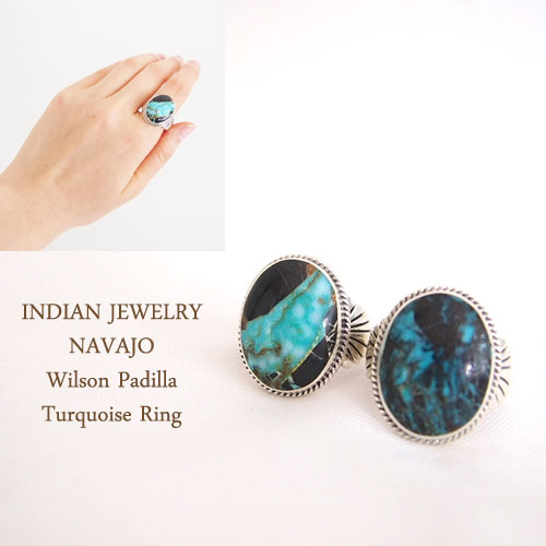 NAVAJO Wilson Padilla ウィルソン・パディーラ ターコイズ Native American Navajo Wilson Padilla Sterling Graduated