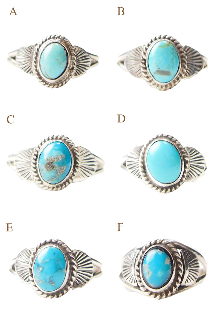 ターコイズリング インディアンジュエリー STERLING J.MARIANO インディアンジュエリー ナバホ 