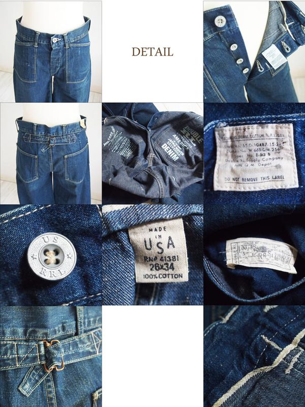 ラルフローレン RRL バックル デニム R44 最終価格❗️ 新品 RRL ダブルアールエル LIMITED PRODUCTION RUN 1936 BUCKLEBACK