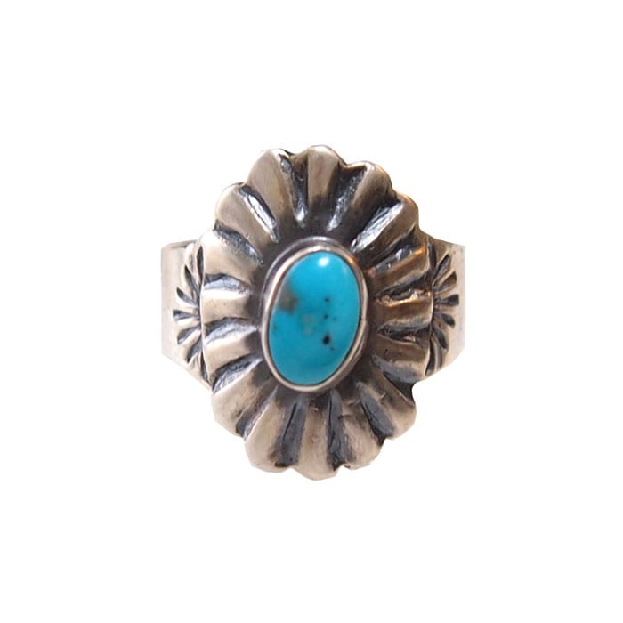 jan mariano NAVAJO ナバホ スタンプワークリング 19号 INDIAN JEWELRY