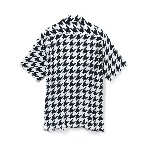 アロハブロッサム　千鳥格子柄 アロハブロッサム 千鳥格子柄 HANG LOOSE SHORT SLEEVE WHITE