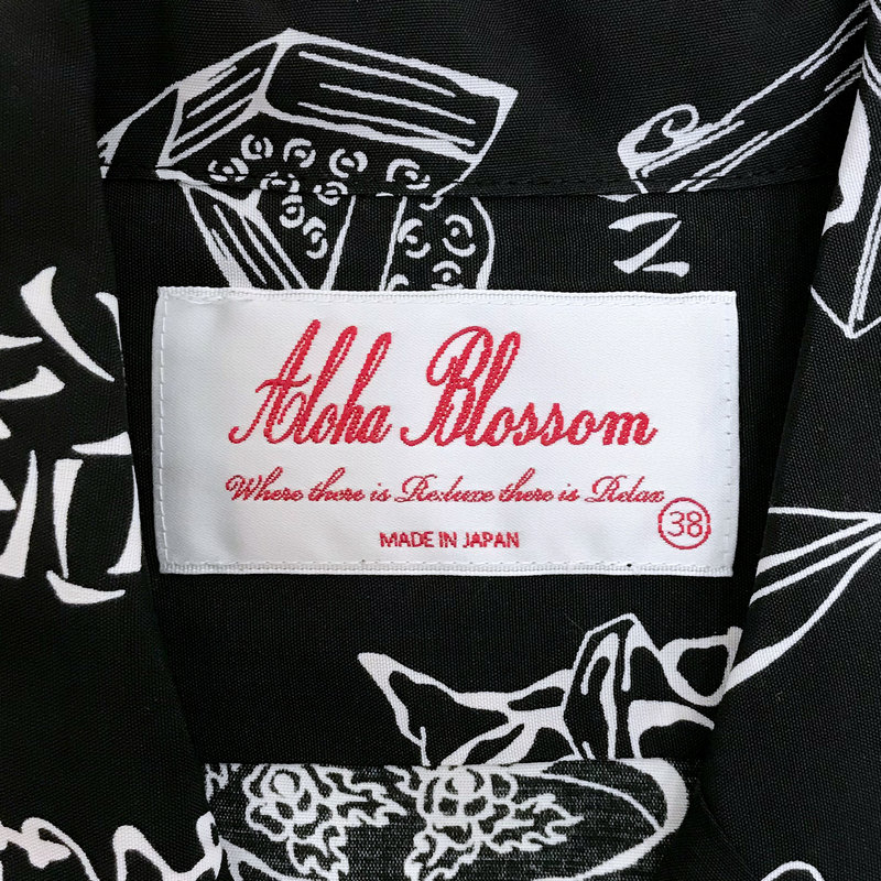 アロハブロッサム ALOHABLOSSOM ALOHA SHIRTS LUCKY/BLACK