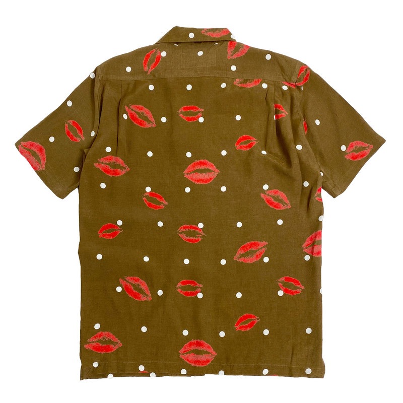 アロハブロッサム ALOHABLOSSOM ALOHA SHIRTS KISS/BROWN 