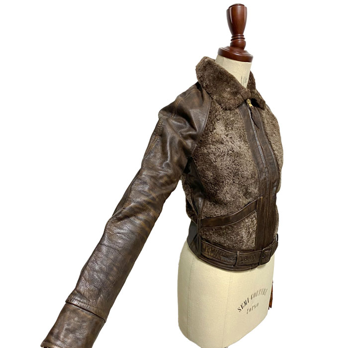 ラルフローレン ダブルアールエル レディース シアリング & レザー