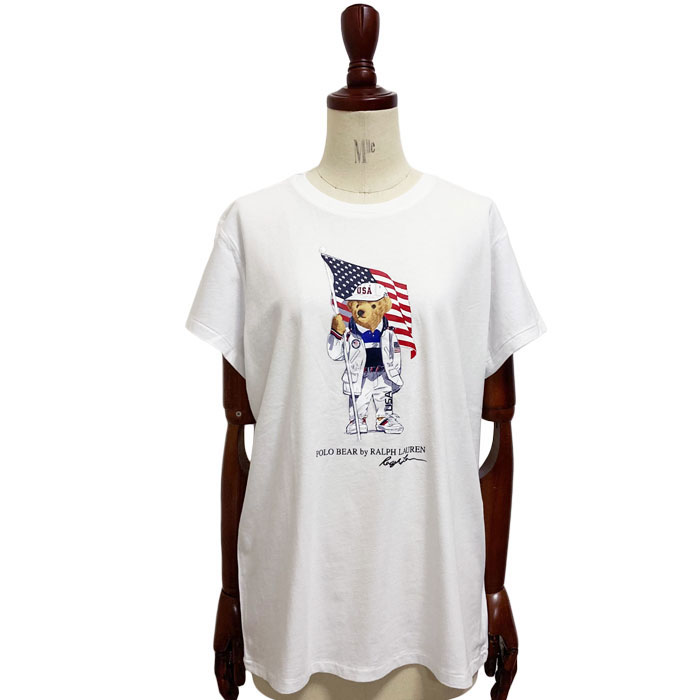 限定品!ポロラルフローレン チームUSA ポロベアTシャツ ポロ ラルフローレン レディース チームUSA 2020 代表