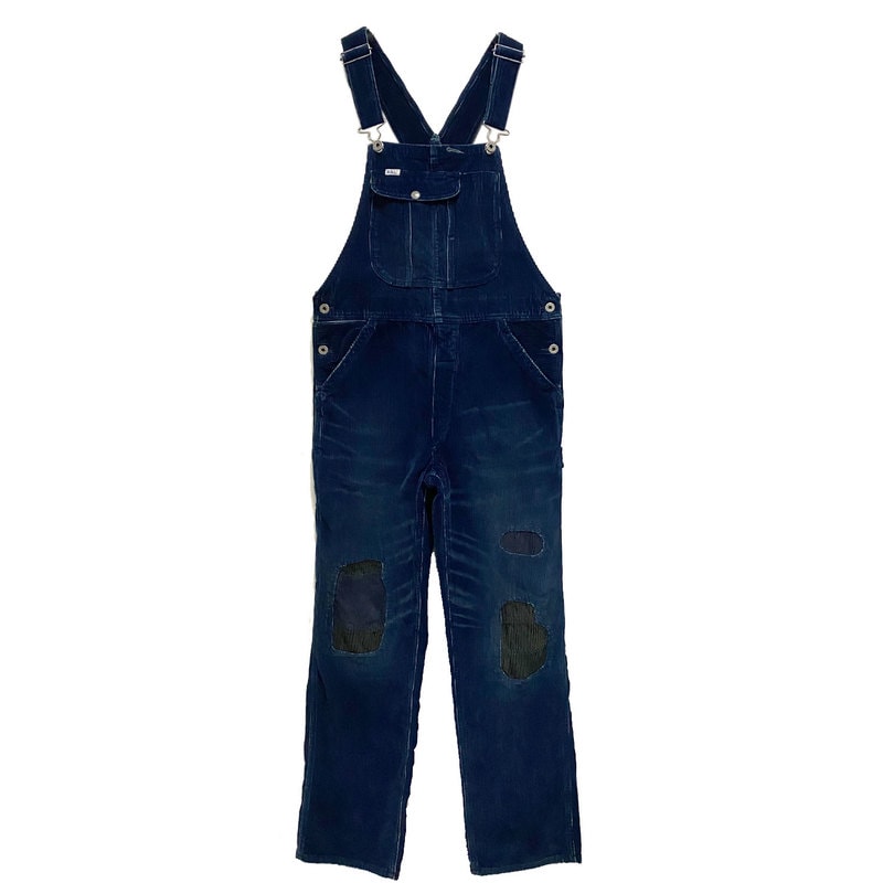 ラルフローレン ダブルアールエル レディース ダメージ加工　コーデュロイ オーバーオール DOUBLE RL Corduroy  Overalls-NAVIE STORE