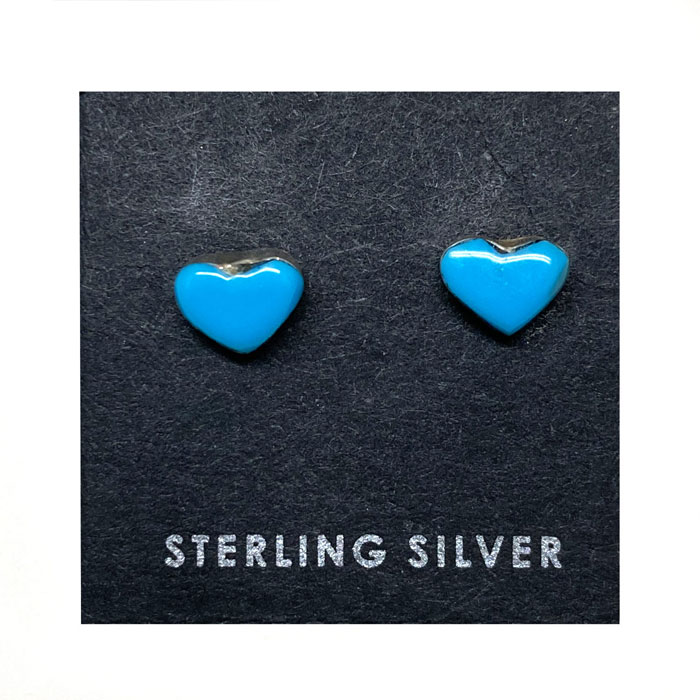 インディアンジュエリー ナバホ族 ターコイズ シルバー ハート型