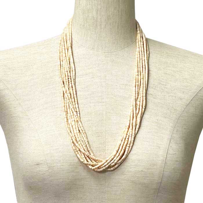 インディアンジュエリー サントドミンゴ族 10連 オリーブ シェル