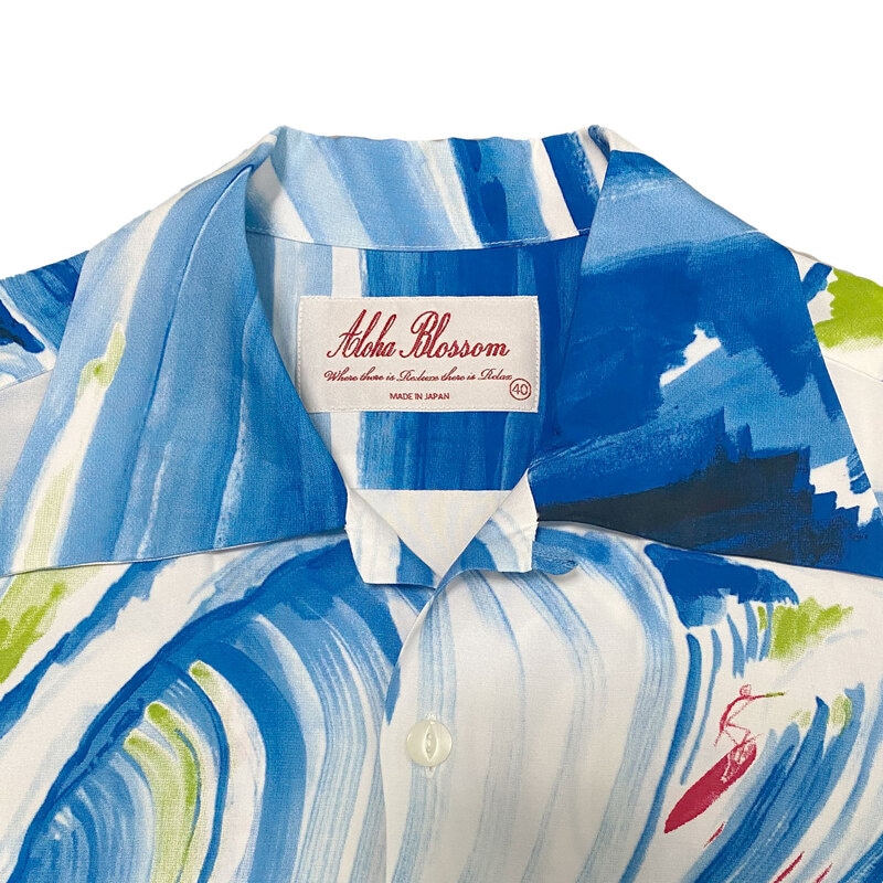 アロハブロッサム ALOHABLOSSOM ALOHA SHIRTS“BIG WAVE”SHORT SLEEVE