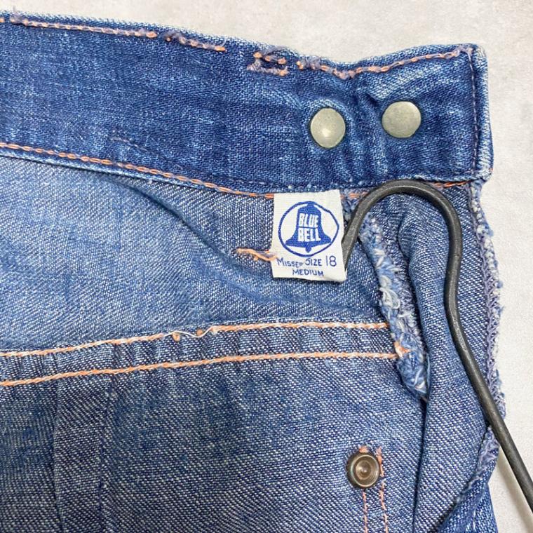 vintage 60s blue bell ランチパンツ 60's BLUE BELL DENIM RANCH PANTS 60年代 ブルーベル デニム