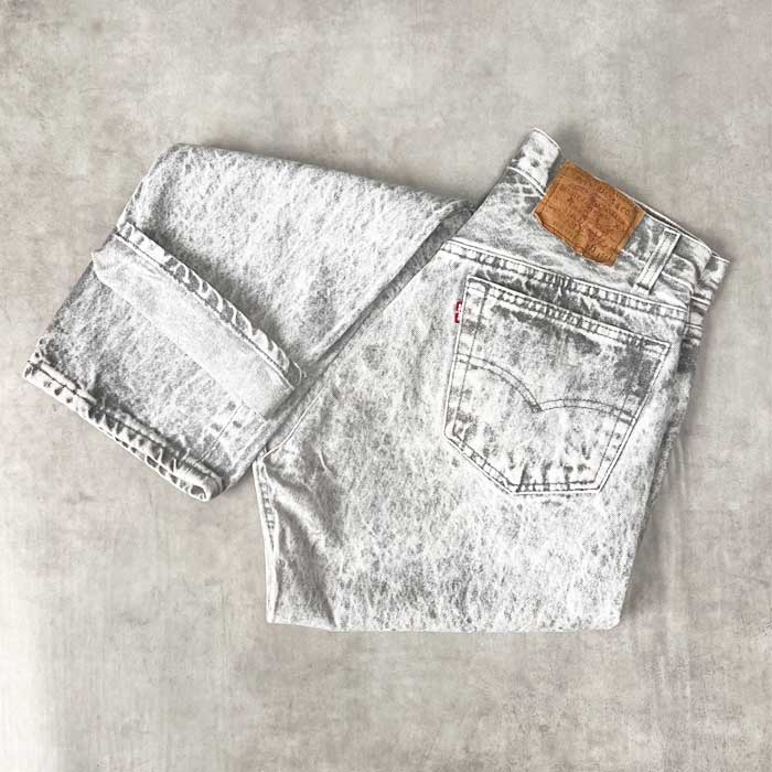 90s Levi's 501 USA製 ケミカルウォッシュ W36 ヴィンテージ POST JUNK / 90's LEVI'S 501 USA製 ケミカルウォッシュ デニム