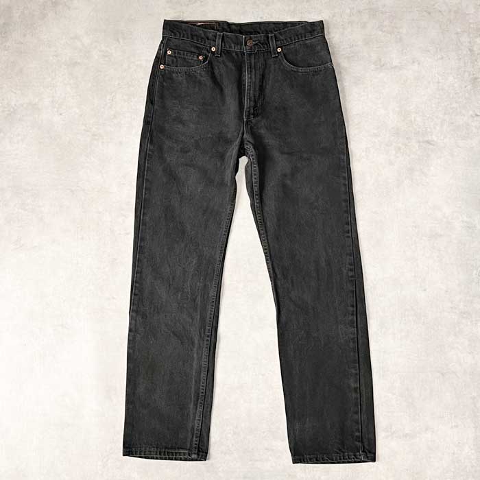 90s Levi’s 505 ブラックデニム　後染め　W33 L32 アメリカ製 90's Levi's 505 PIECE-DYEING BLACK JEANS MADE IN USA W33L32