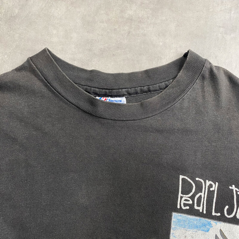193 パールジャム Pearl Jam 1992年製ヴィンテージ Tシャツ 90's Hanes パール・ジャム ''EUROPEAN SUMMER TOUR 1992'' 両面