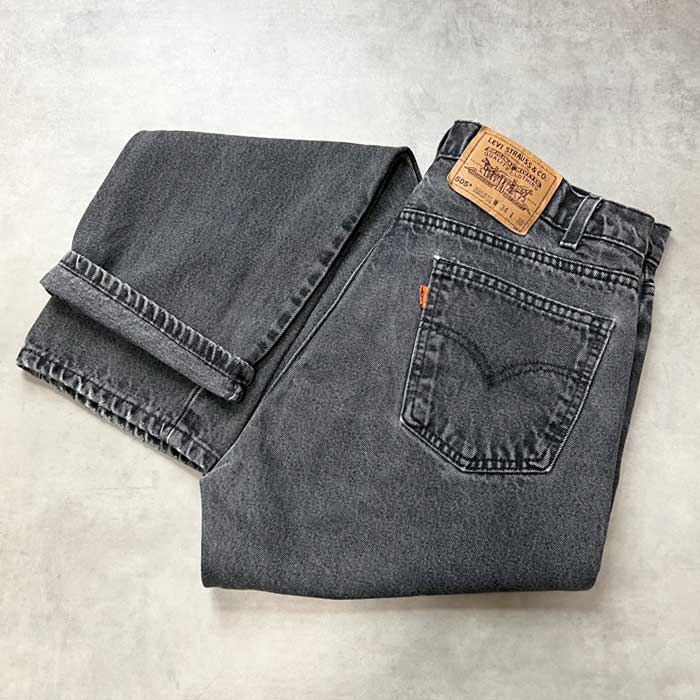 90's Levi's 505 BLACK JEANS MADE IN USA W34L30 90年代