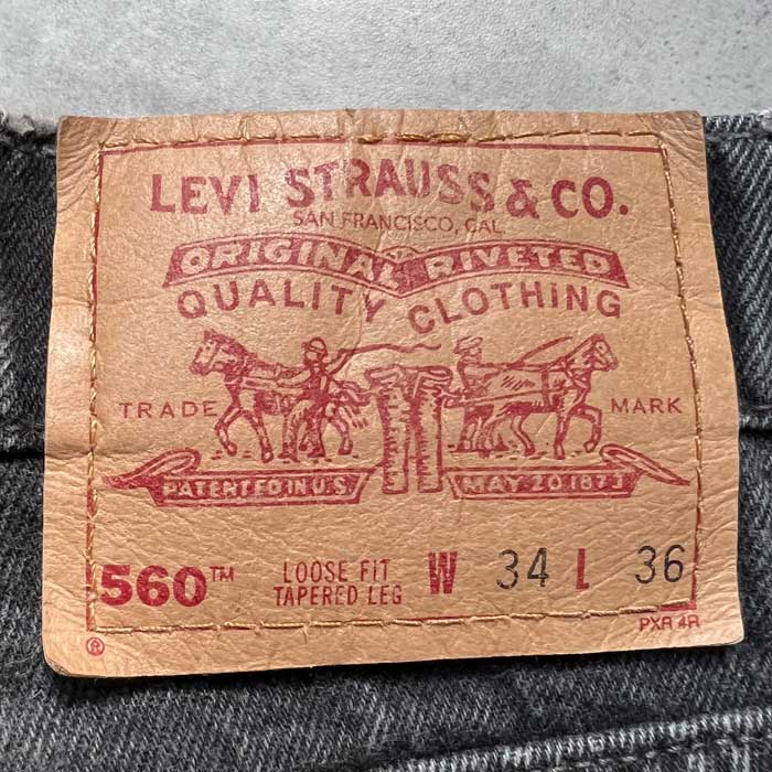 【実寸W34 L33】90s イタリア製 levi's black 614 全国通販】DEAD STOCK 97s Levi's