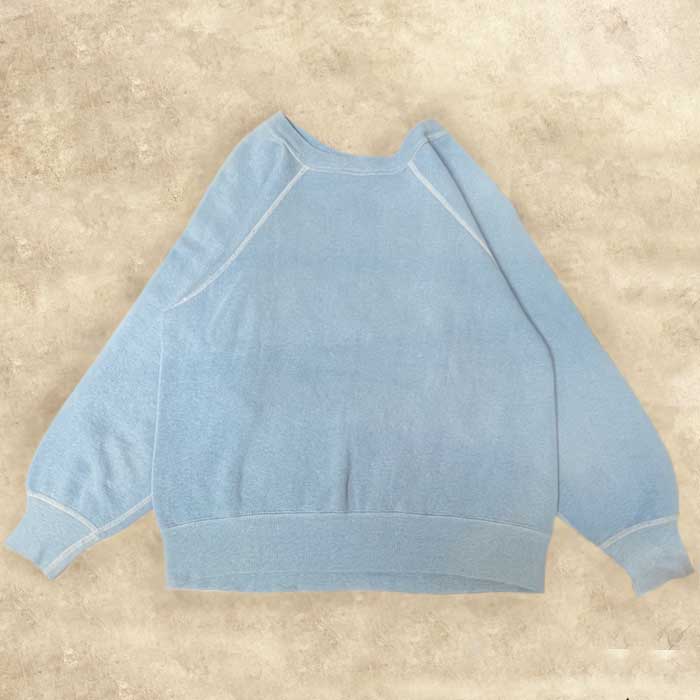 60s vintage sweatshirt ラグラン フェードフロッキー