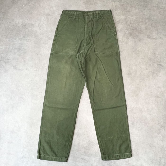 h*8様 格安希少60s US ARMY ベイカーパンツ W32L35 60's U.S.ARMY Baker Pants Botton Fly OG-107 W32L35 60年代 U.S.ARMY