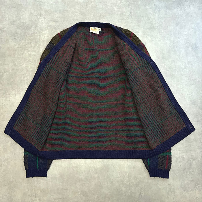 60's black mohair cardigan モヘアカーディガン CUSHMANクッシュマン シャツ MOHAIR CARDIGAN モヘア