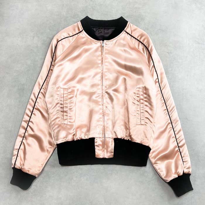 70's PLAY BOY 25th Anniversary Satin Jacket PINK/M 70年代