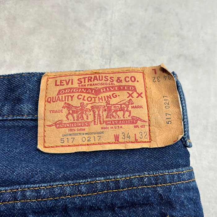 70's LEVI'S 517-0217 Bartack Made in USA/W34L32 リーバイス 517