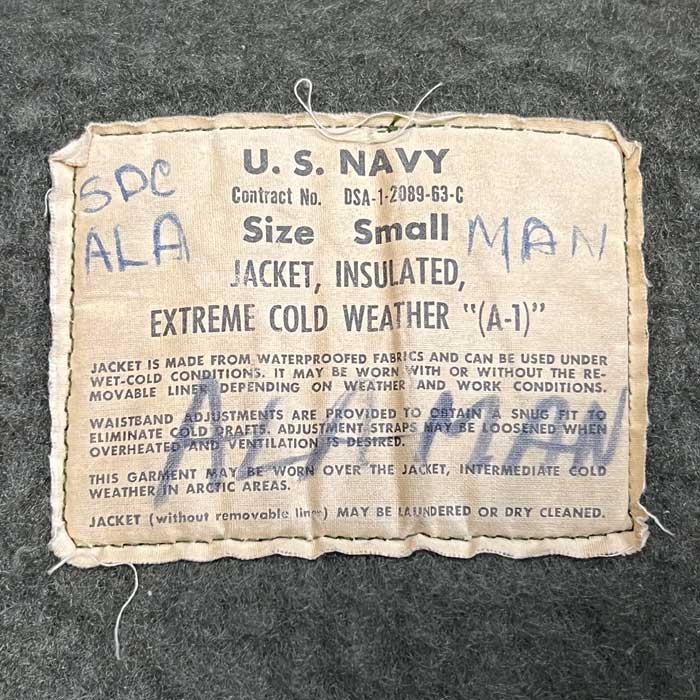 VINTAGE 60's U.S NAVY A-1 Deck Jacket Size S 60年代 アメリカ海軍 A