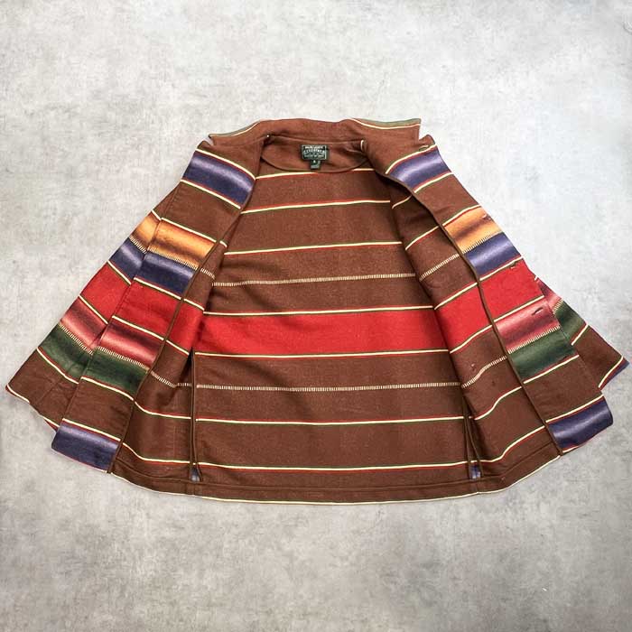 【希少✨】RALPH LAUREN サウスウェスタン　コート　ジャケット　総柄 希少✨】RALPH LAUREN サウスウェスタン コート ジャケット 総柄