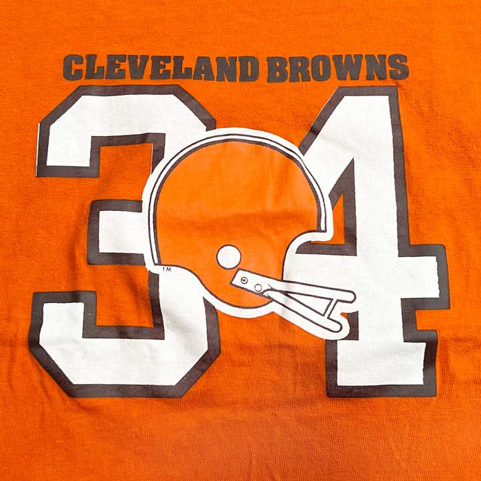 70's CHAMPION FOOTBALL T-SHIRTS L/ORANGE Made in USA 70年代