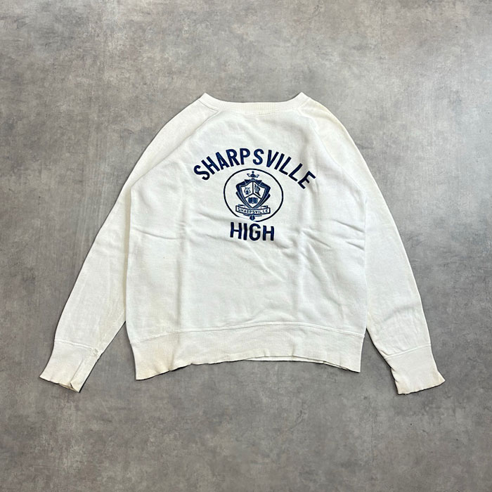 60s ラグランヴィンテージスウェット 60's RAGLAN VINTAGE SWEAT SHIRTS WHITE 60年代 ラグラン