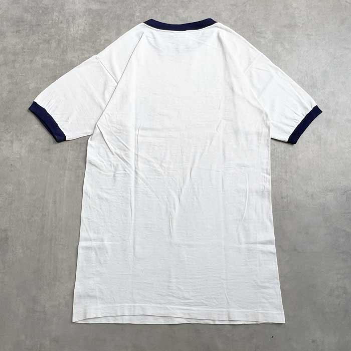 ▪️80’s CHAMPION バイキングTEE 裾タグ ナイロン 海賊 白 80's Champion チャンピオン リンガーTシャツ 染み込み ホワイト
