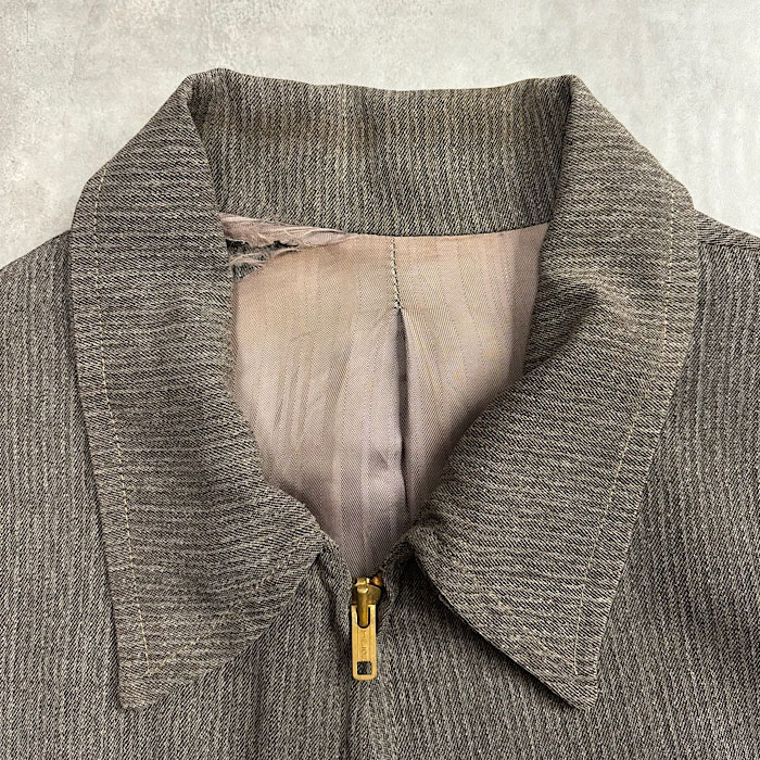50's ALLEN MFG CO Western Gabardine Jacket GRAY 50年代