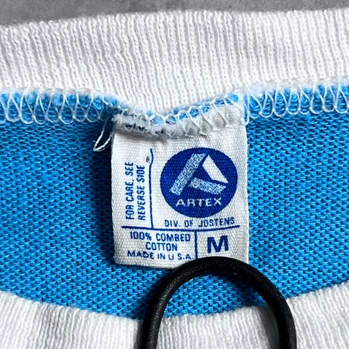 80's ARTEX SNOOPY FOOTBALL T-SHIRTS SAX/M Made in USA 80年代