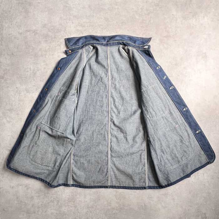 【Union made】 リメイク　ヴィンテージブルーのワークジャケット VU ヴウ vintage denim work jacket [VINTAGE BLUE