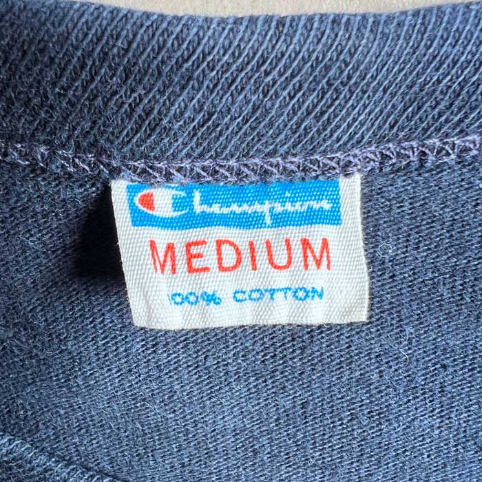 70's CHAMPION FOOTBALL T-SHIRTS M/NAVY Made in USA 70年代