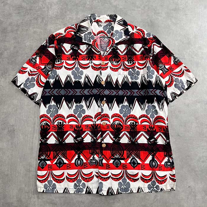希少German Hawaiian Cotton Shirt いやらしく 50