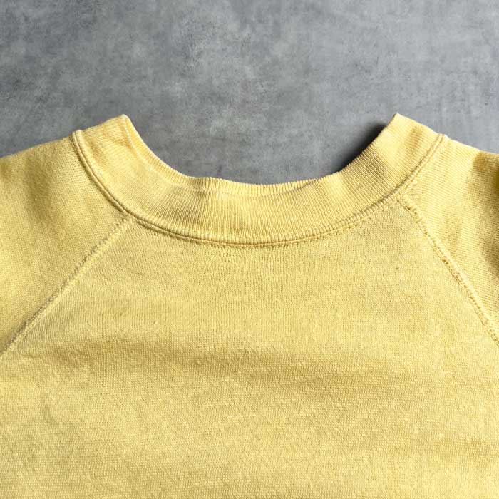 60s スウェット ラグラン ヴィンテージ army THE OLD WEST VINTAGE 60'S U.S ARMY RAGLAN SHORT SLEEVE SWEAT SHIRTS YELLOW