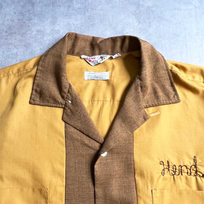 60's LANE MATE ヴィンテージ ボーリングシャツ レーヨン USA 60's LANE MATE製ヴィンテージボーリングシャツ - Baby doll -by