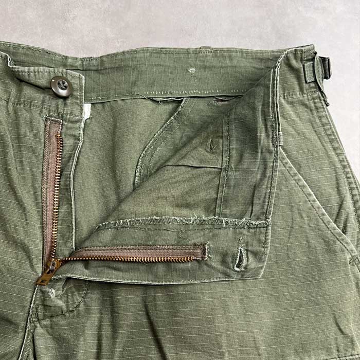 60's U.S.ARMY Jungle Fatigue Pants Rip-Stop MEDIUM/SHORT 60年代