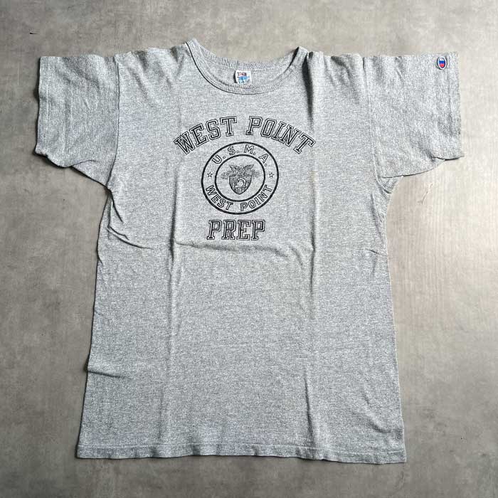 80'S CHAMPION U.S.M.A WEST POINT PREP T-SHIRTS GRAY/L Made in USA