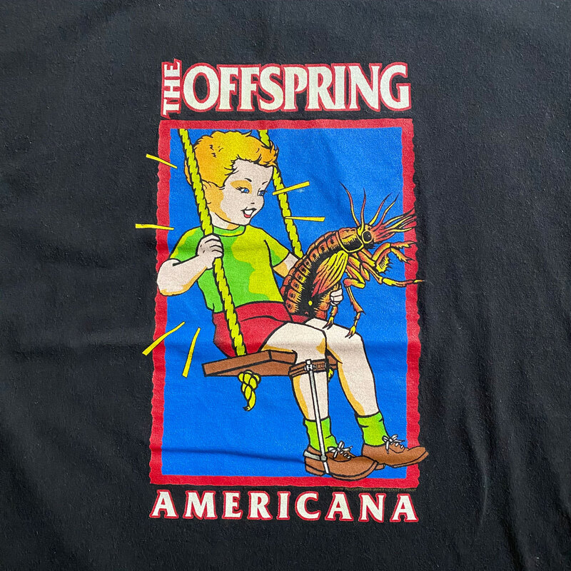 オフスプリング Tシャツ クリーム色 アメリカーナ ロックT 90'S THE OFF SPRING AMERICANA T-SHIRT 90年代 オフスプリング