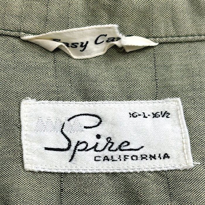 50-60'S SPIRE CALIFORNIA OPEN COLLAR SHORT SLEEVE SHIRTS L